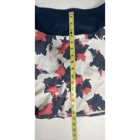 Puma Skort Medium Athletic Floral Navy Pink White M Golf Tennis Pickleball - Picture 7 of 12